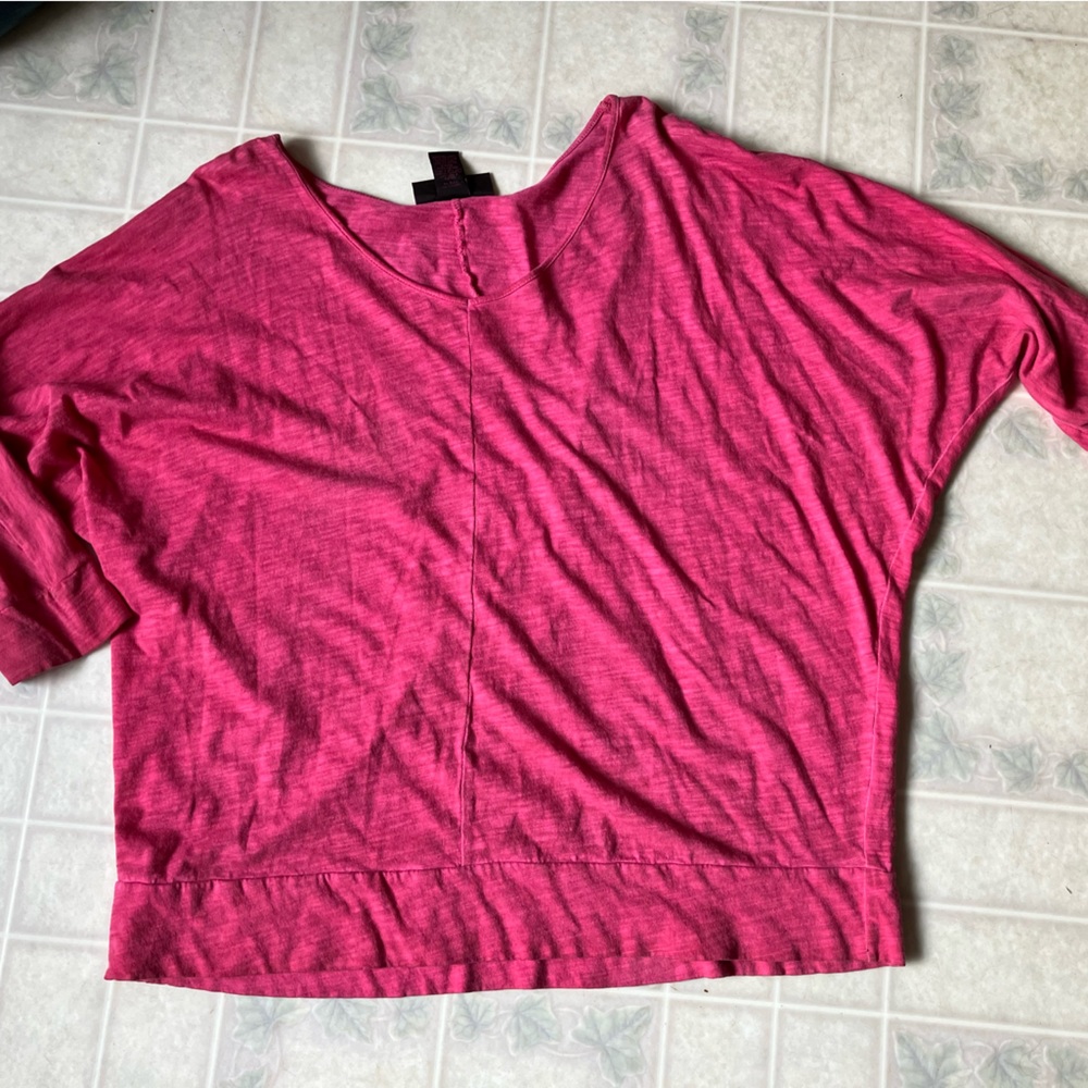 Lane bryant raglan sleeve banded bottom v neck t shirt 14/16